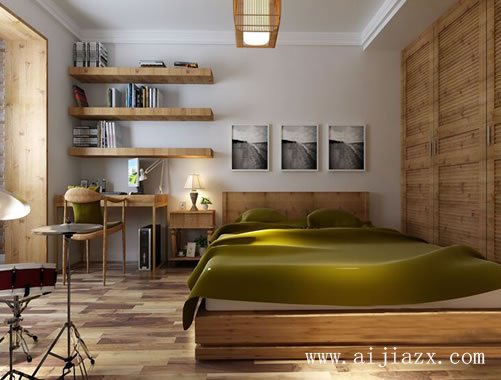 開(kāi)闊大方的現(xiàn)代風(fēng)格小戶(hù)型臥室裝修效果圖