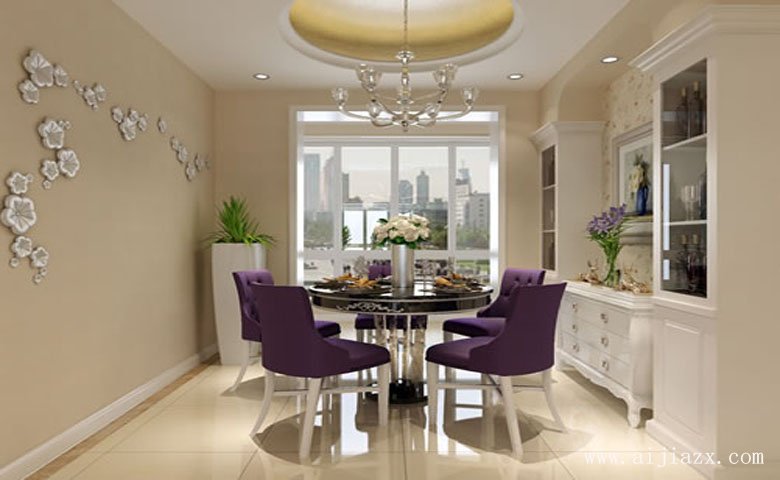 輕松舒適的現(xiàn)代簡(jiǎn)約風(fēng)格大戶(hù)型餐廳裝修效果圖