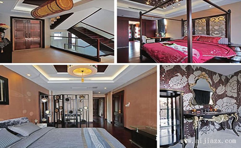 舒適實(shí)用的新中式風(fēng)格別墅二樓裝修效果圖