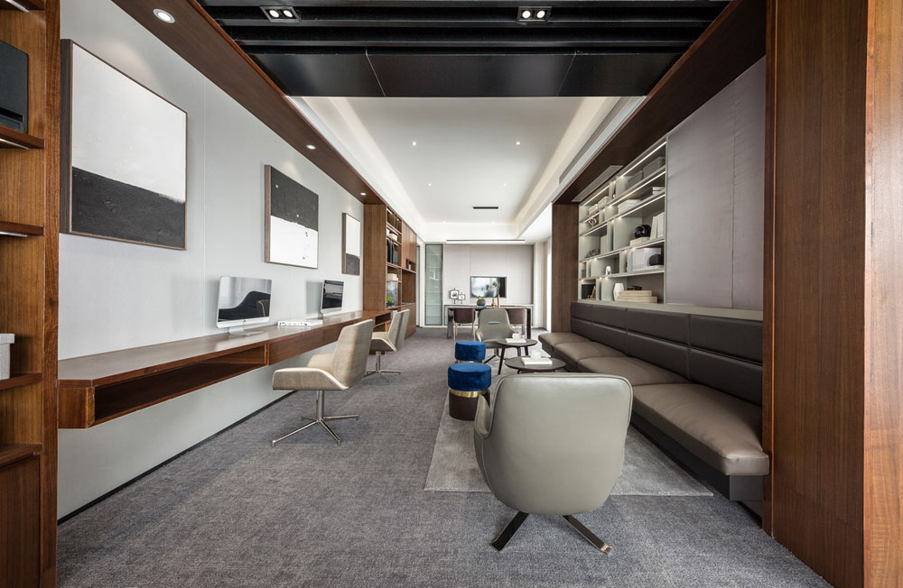 鄭州金水區(qū)海洋集團(tuán)辦公室裝修設(shè)計(jì)案例